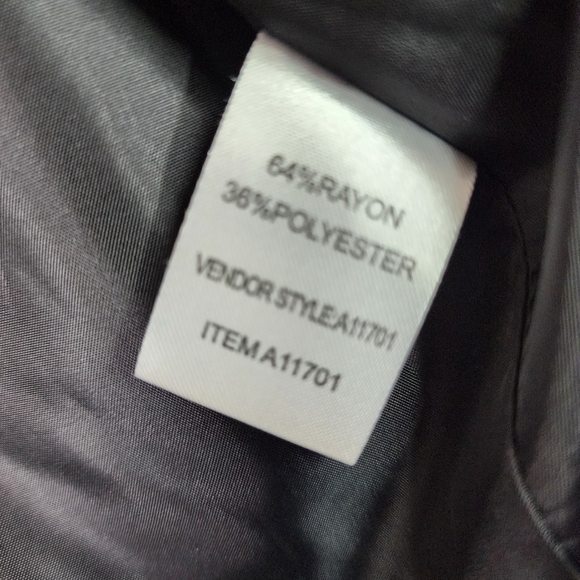 APPLESEED'S PLUS SIZE 14 BLACK WHITE BLAZER COAT JACKET - Picture 11 of 11